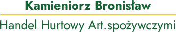 Kamieniorz Bronisław Handel Hurtowy Art.spożywczymi logo